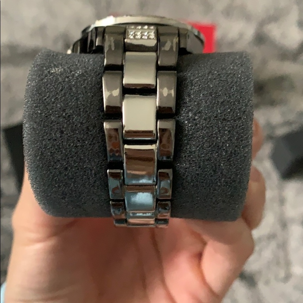 Iced Out Graphite Watch - Picture 3 of 6